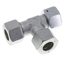 20S Zink Geplateerd Staal Haakse T-stuk Snijdende Fitting met Wartel 400 bar NBR Verstelbaar ISO 8434-1