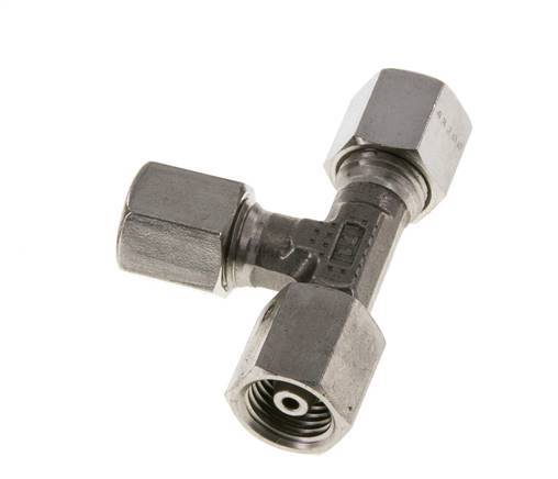 6S RVS L-vorm Snijringkoppeling Draaidoorvoer 630bar FKM Verstelbaar ISO 8434-1