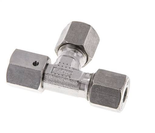8S Stainless Steel Right Angle Tee Cutting Fitting with Swivel 630 bar FKM Adjustable ISO 8434-1