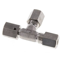 6L RVS L-vorm Knelfitting Draaidoorvoer 315bar FKM Verstelbaar ISO 8434-1