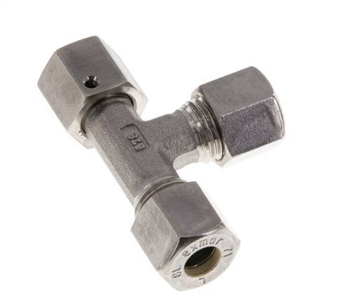 8L RVS L-vorm Knelfitting Draaidoorvoer 315bar FKM Verstelbaar ISO 8434-1