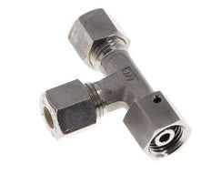 8L RVS L-vorm Knelfitting Draaidoorvoer 315bar FKM Verstelbaar ISO 8434-1