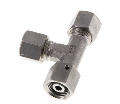 8L RVS L-vorm Knelfitting Draaidoorvoer 315bar FKM Verstelbaar ISO 8434-1