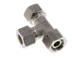 15L RVS L-vorm Knelfitting Draaidoorvoer 315bar FKM Verstelbaar ISO 8434-1