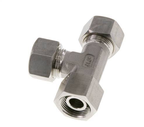 15L RVS L-vorm Knelfitting Draaidoorvoer 315bar FKM Verstelbaar ISO 8434-1