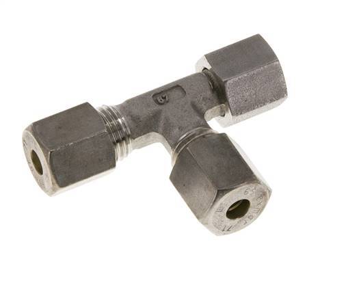 6S RVS L-vorm Knelfitting Draaidoorvoer 500bar FKM Verstelbaar ISO 8434-1