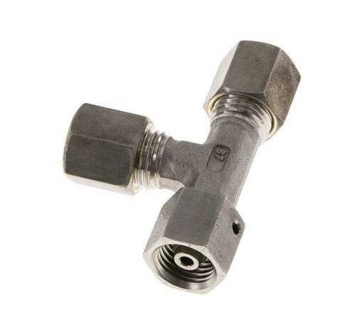 6S RVS L-vorm Knelfitting Draaidoorvoer 500bar FKM Verstelbaar ISO 8434-1