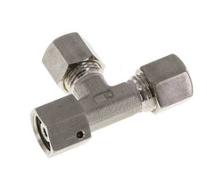 8S RVS L-vorm Knelfitting Draaidoorvoer 500bar FKM Verstelbaar ISO 8434-1