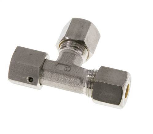 8S RVS L-vorm Knelfitting Draaidoorvoer 500bar FKM Verstelbaar ISO 8434-1