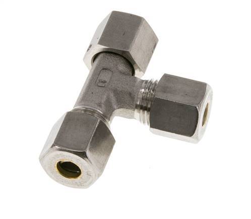 8S RVS L-vorm Knelfitting Draaidoorvoer 500bar FKM Verstelbaar ISO 8434-1