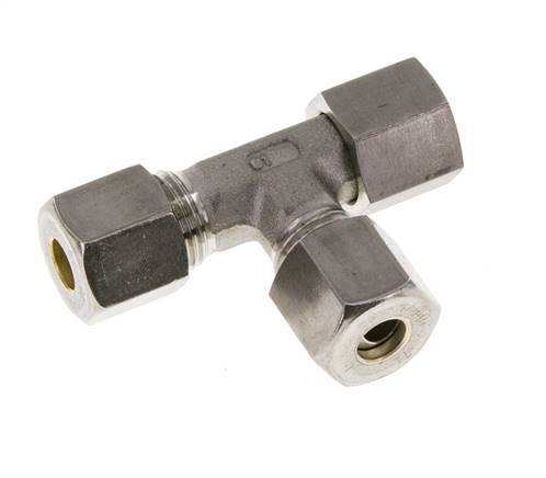 8S RVS L-vorm Knelfitting Draaidoorvoer 500bar FKM Verstelbaar ISO 8434-1
