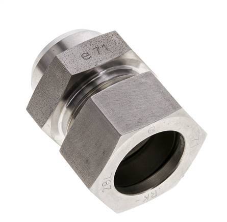28L & 32mm Stainless Steel Straight Cutting Fitting with Welding End 160 bar ISO 8434-1