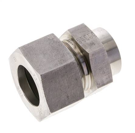 30S & 36mm Stainless Steel Straight Cutting Fitting with Welding End 400 bar ISO 8434-1