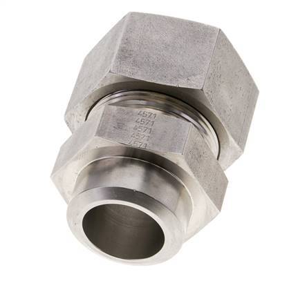 30S & 36mm Stainless Steel Straight Cutting Fitting with Welding End 400 bar ISO 8434-1