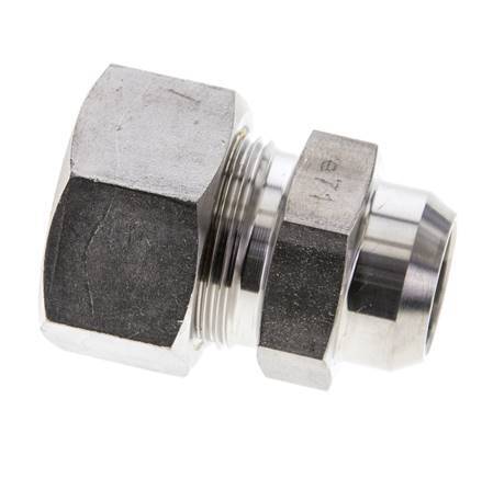 18L & 22mm Stainless Steel Straight Compression Fitting with Welding End 315 bar ISO 8434-1