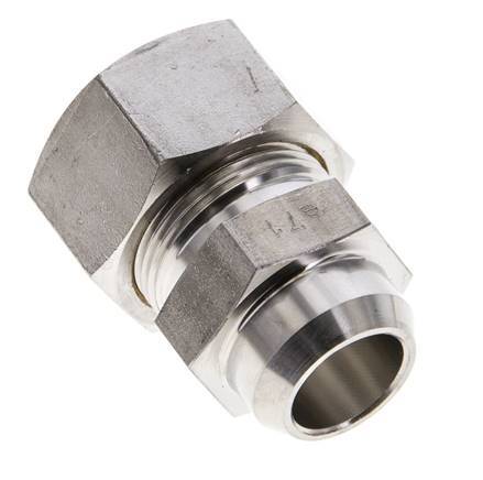 18L & 22mm Stainless Steel Straight Compression Fitting with Welding End 315 bar ISO 8434-1