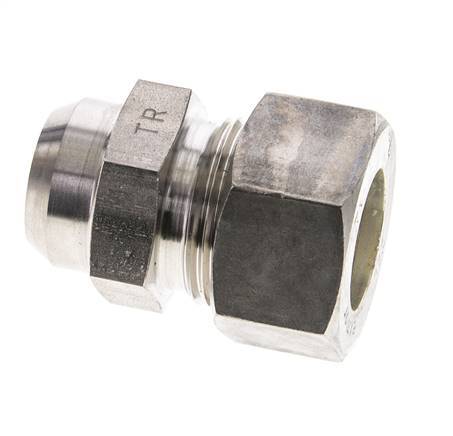 22L & 27mm Stainless Steel Straight Compression Fitting with Welding End 160 bar ISO 8434-1