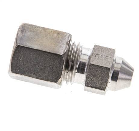 6S & 11mm Stainless Steel Straight Compression Fitting with Welding End 500 bar ISO 8434-1