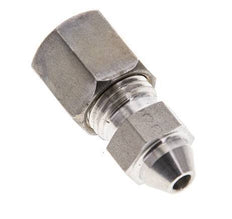 6S & 11mm Stainless Steel Straight Compression Fitting with Welding End 500 bar ISO 8434-1