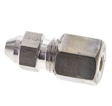 6S & 11mm Stainless Steel Straight Compression Fitting with Welding End 500 bar ISO 8434-1