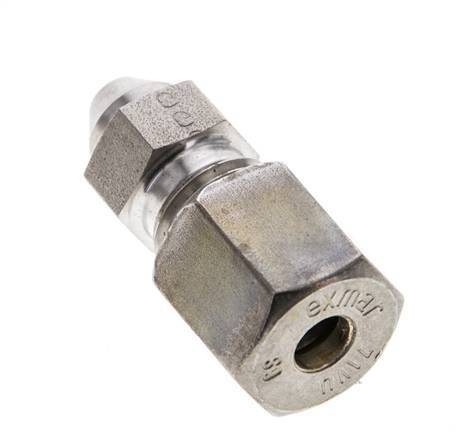 6S & 11mm Stainless Steel Straight Compression Fitting with Welding End 500 bar ISO 8434-1