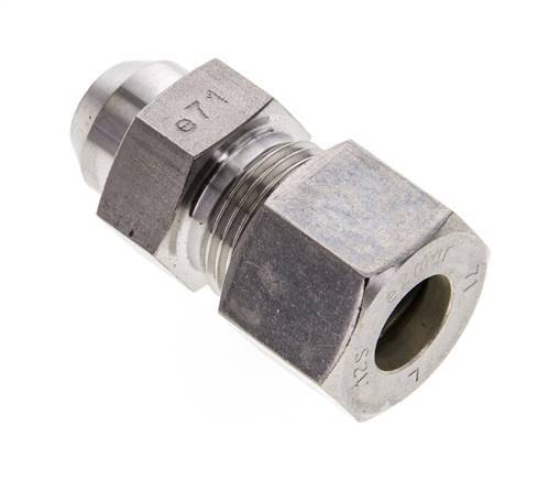 12S & 17mm Stainless Steel Straight Compression Fitting with Welding End 400 bar ISO 8434-1