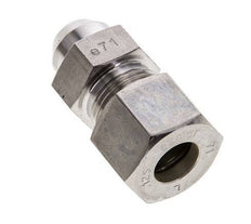 12S & 17mm Stainless Steel Straight Compression Fitting with Welding End 400 bar ISO 8434-1