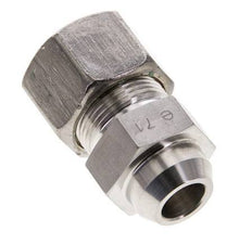 16S & 21mm Stainless Steel Straight Compression Fitting with Welding End 400 bar ISO 8434-1