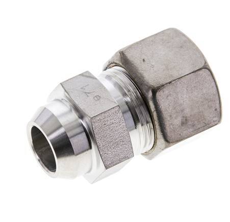 20S & 26mm Stainless Steel Straight Compression Fitting with Welding End 250 bar ISO 8434-1