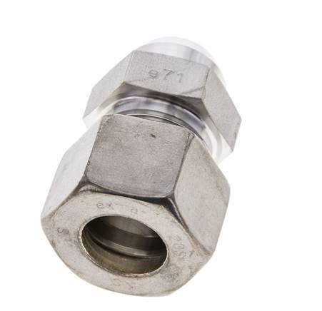 20S & 26mm Stainless Steel Straight Compression Fitting with Welding End 250 bar ISO 8434-1