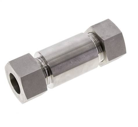 25S Stainless Steel Straight Welding Cutting Fitting Bulkhead 400 bar ISO 8434-1