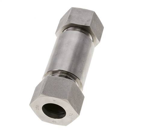 25S Stainless Steel Straight Welding Cutting Fitting Bulkhead 400 bar ISO 8434-1