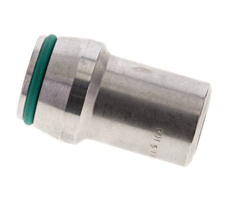 18x2.5mm Stainless Steel Straight with Welding End 315 bar FKMO-ring ISO 8434-1