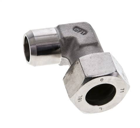 18L & 22mm Stainless Steel Elbow Cutting Fitting with Welding End 315 bar ISO 8434-1