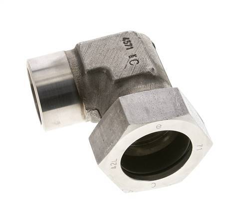 42L & 46mm Stainless Steel Elbow Cutting Fitting with Welding End 160 bar ISO 8434-1