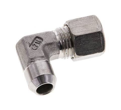 10L & 14mm Stainless Steel Elbow Compression Fitting with Welding End 315 bar ISO 8434-1