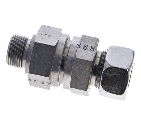 Hydraulic Check Valve Cutting Ring 18L (M26x1.5) & M22x1.5 Male Steel 1-160bar (15-2320)psi Tube-Thread ISO 8434-1