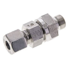 Hydraulic Check Valve Cutting Ring 10S (M18x1.5) & G3/8'' Male Stainless Steel 1-400bar (15-5800)psi Tube-Thread ISO 8434-1