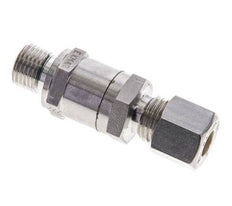Hydraulic Check Valve Compression Ring 8L (M14x1.5) & G1/4'' Male Stainless Steel 1-250bar (15-3625)psi Tube-Thread ISO 8434-1