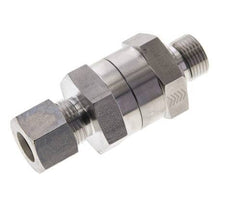 Hydraulic Check Valve Compression Ring 12L (M18x1.5) & G3/8'' Male Stainless Steel 1-250bar (15-3625)psi Tube-Thread ISO 8434-1