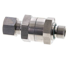 Hydraulic Check Valve Compression Ring 12L (M18x1.5) & G3/8'' Male Stainless Steel 1-250bar (15-3625)psi Tube-Thread ISO 8434-1