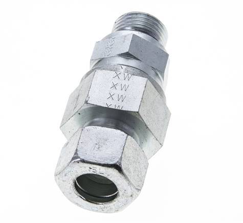 Hydraulic Check Valve Cutting Ring 15L (M22x1.5) & G1/2'' Male Steel 1-250bar (15-3625)psi Thread-Tube ISO 8434-1