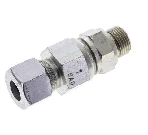 Hydraulic Check Valve Cutting Ring 12S (M20x1.5) & M18x1.5 Male Steel 1-400bar (15-5800)psi Thread-Tube ISO 8434-1
