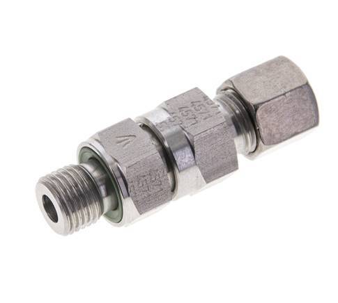 Hydraulic Check Valve Cutting Ring 8L (M14x1.5) & G1/4'' Male Stainless Steel 0.2-250bar (3-3625)psi Thread-Tube ISO 8434-1