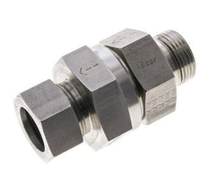 Hydraulic Check Valve Cutting Ring 28L (M36x2) & G1'' Male Stainless Steel 1-100bar (15-1450)psi Thread-Tube ISO 8434-1