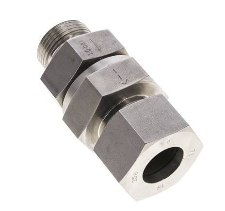 Hydraulic Check Valve Cutting Ring 25S (M36x2) & G1'' Male Stainless Steel 1-250bar (15-3625)psi Thread-Tube ISO 8434-1