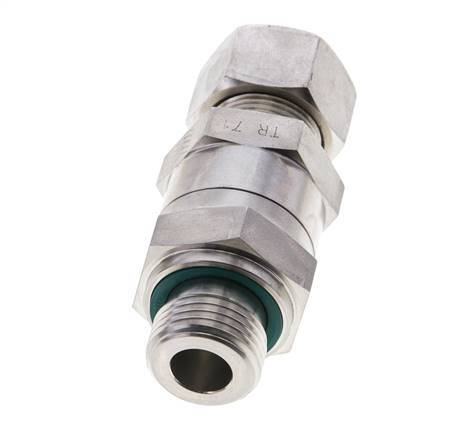 Hydraulic Check Valve Compression Ring 15L (M22x1.5) & G1/2'' Male Stainless Steel 1-250bar (15-3625)psi Thread-Tube ISO 8434-1