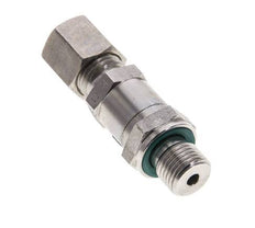 Hydraulic Check Valve Compression Ring 6S (M14x1.5) & G1/4'' Male Stainless Steel 1-400bar (15-5800)psi Thread-Tube ISO 8434-1