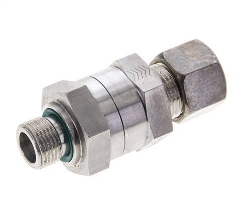 Hydraulic Check Valve Compression Ring 12S (M20x1.5) & G3/8'' Male Stainless Steel 1-400bar (15-5800)psi Thread-Tube ISO 8434-1