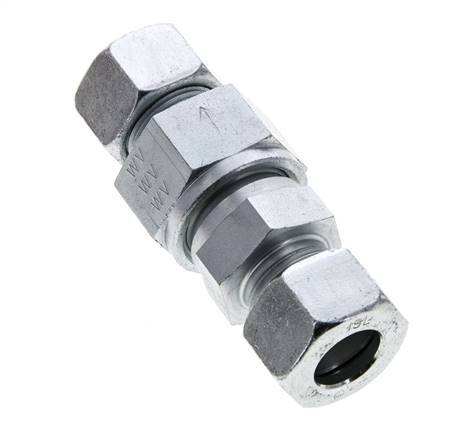15L (M22x1.5) Elektrolytisch verzinkt Stalen Terugslagklep Snijring 1-250 bar ISO 8434-1